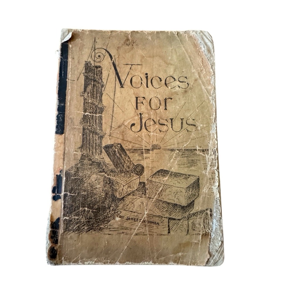 Antique 1910 Voices For Jesus Hymnal Song Book James D Vaughan Shape Note READ
